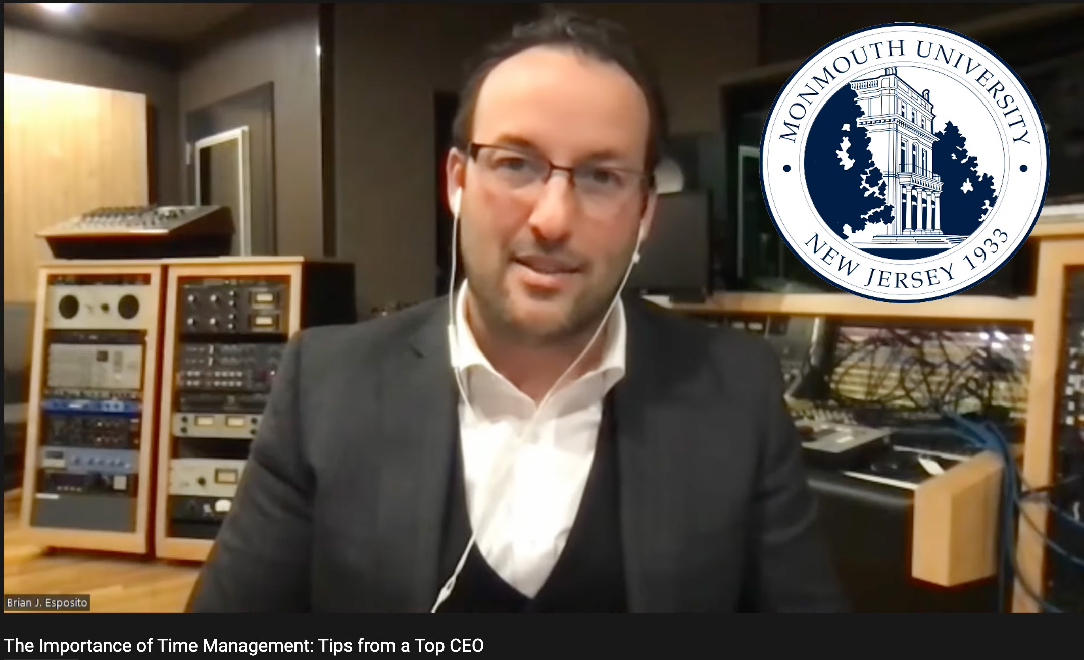 monmouth university webinar with brian j esposito